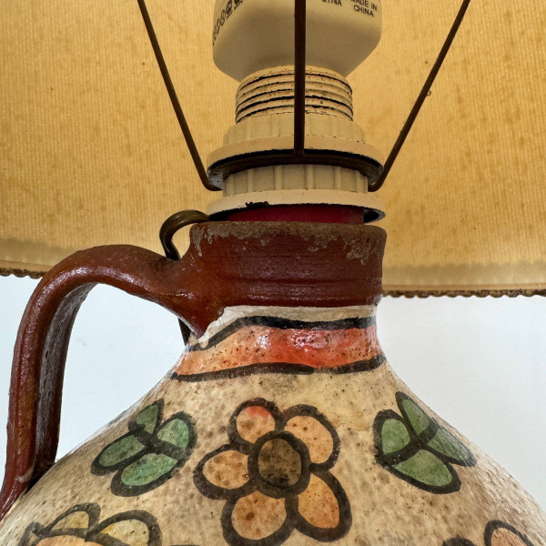 Lampada in ceramica vintage 1960 Carmo Saude Portogallo XX