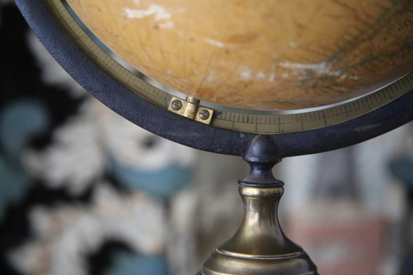 Terrestrial globe by Charles Dien, 1840-1850