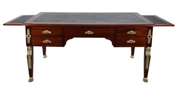 Double-sided flat desk in the style of Return from Egypt, late 19th century