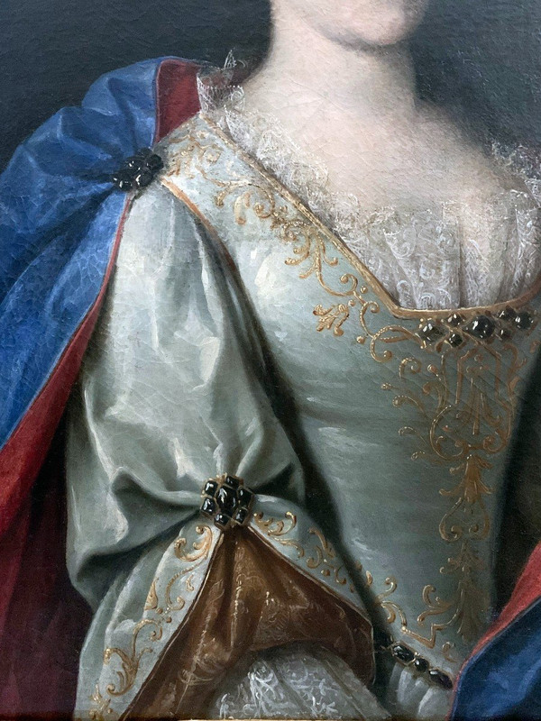 Etienne Odot Garot Dubuisson (1652-1732), Porträt einer eleganten Frau aus dem Jahr 1703