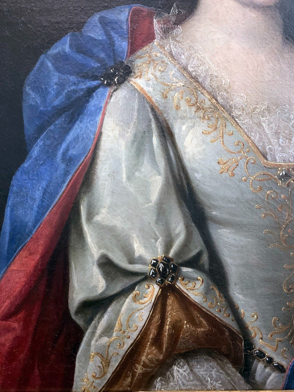 Etienne Odot Garot Dubuisson (1652-1732), Porträt einer eleganten Frau aus dem Jahr 1703