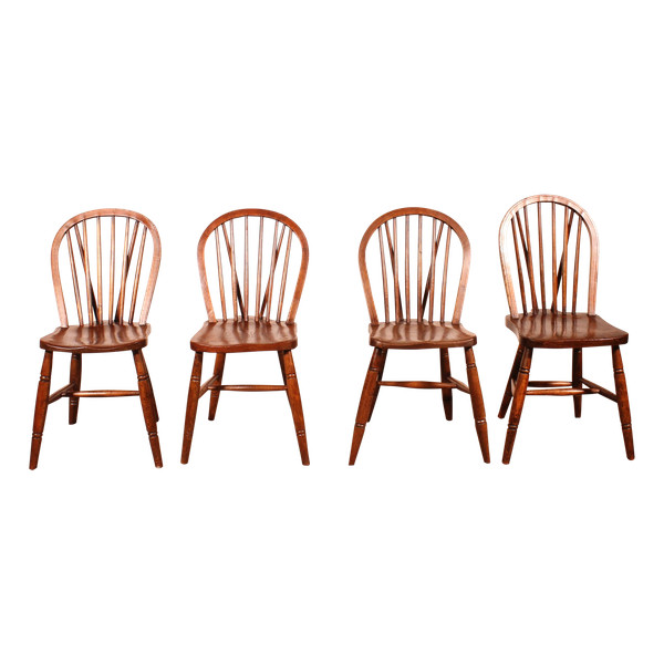 Set Of 4 19th Century Windsor Chairs