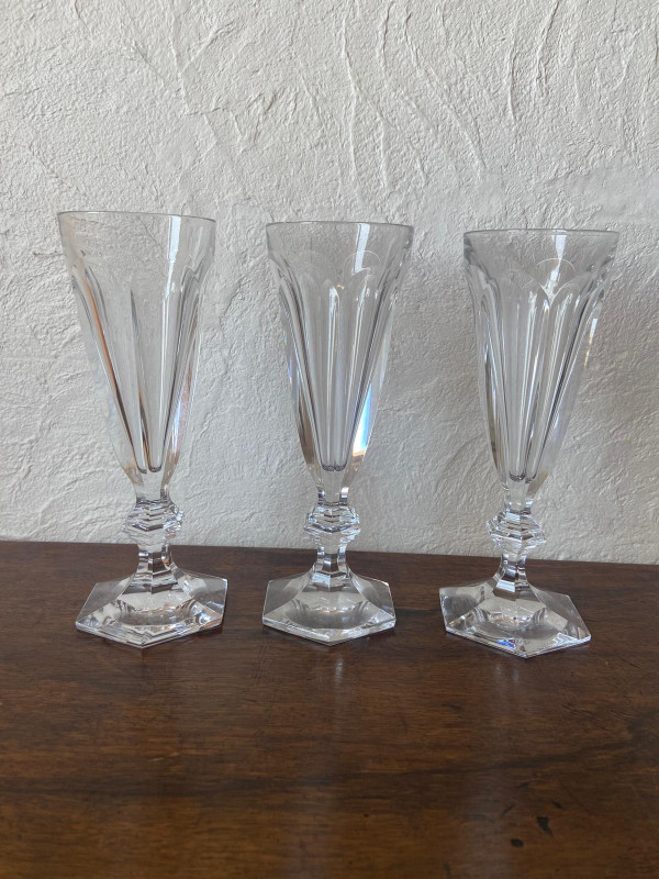 Set of 6 Baccarat Harcourt flutes