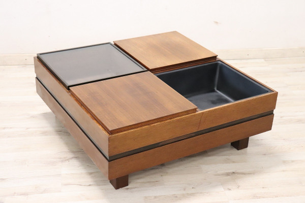 Square Storage Coffee Table by Carlo Hauner for Forma, 1960s