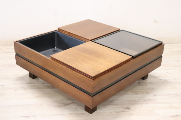 Square Storage Coffee Table by Carlo Hauner for Forma, 1960s