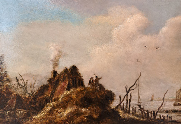 Nachfolger Von Jan Van Goyen (1596-1656), Landschaft mit Vogelfalle