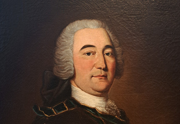 Ecole  Du XVIIIème Siècle, Portrait d'Homme En Cuirasse Vers 1740