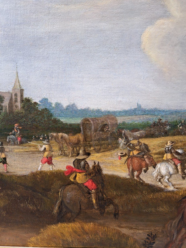 Pieter Meulener (1602-1654), L'attacco al convoglio, formato grande