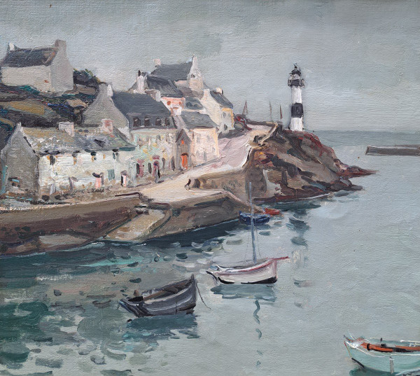 Jean Rigaud (1912-1999) - Vue Du Port De Doelan - 1954