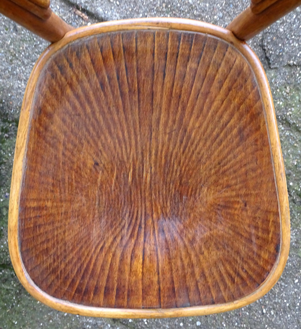 Chaise bistrot KOHN N°248  a de 1910 assise bois, no thonet