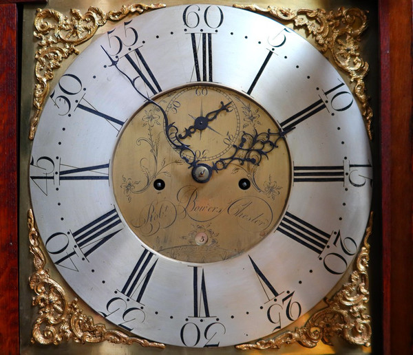 Standuhr "Rolt. Bowers Chesters" aus Mahagoni, England - Anfang 19.