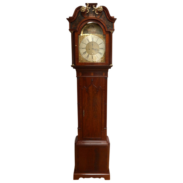 Standuhr "Rolt. Bowers Chesters" aus Mahagoni, England - Anfang 19.