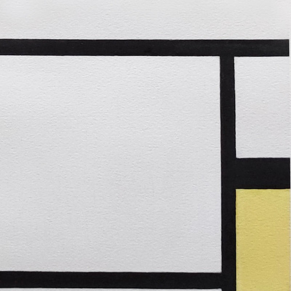 1970s Original Gorgeous After Piet Mondrian "Composition" Litografia in edizione limitata