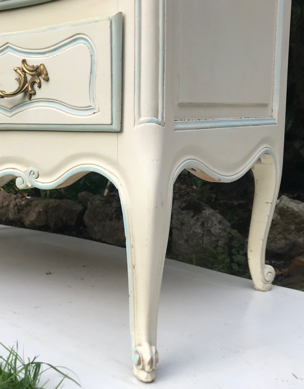 Kommode im Stil Louis XV /Regency aus lackiertem Holz