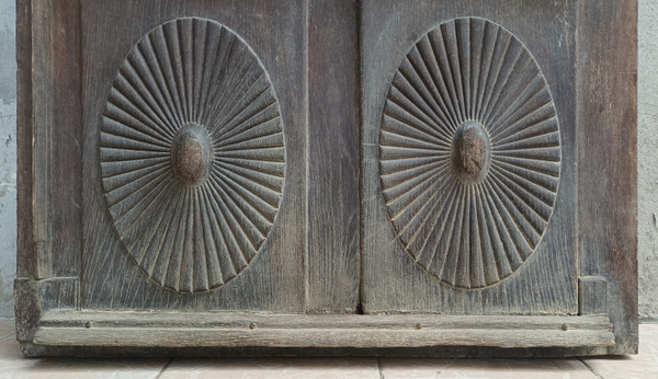 Antique Gothic oak door