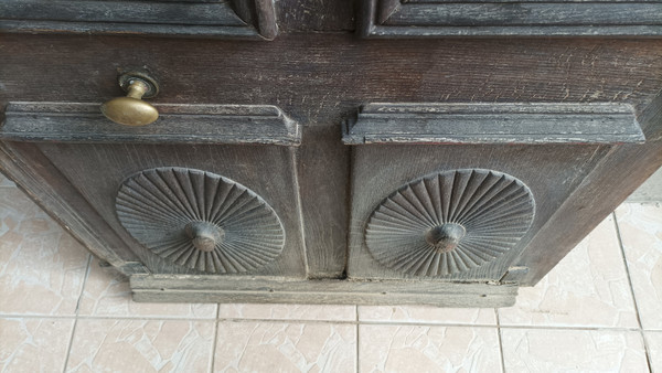 Antique Gothic oak door