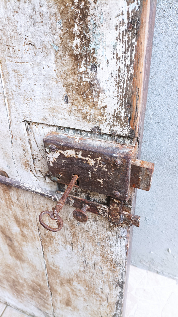 Antique Gothic oak door