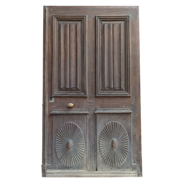 Antique Gothic oak door