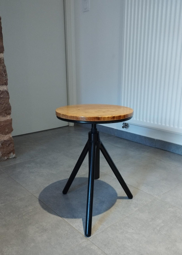 Indus tripod adjustable stool vintage design