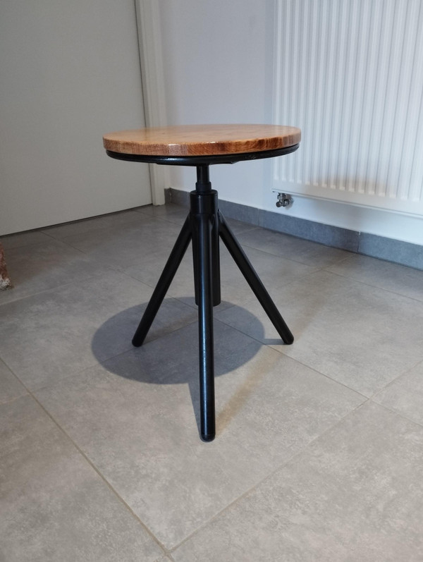 Indus tripod adjustable stool vintage design