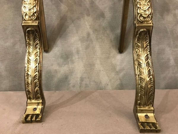 Pair of 19th century bronze curtain rod holders