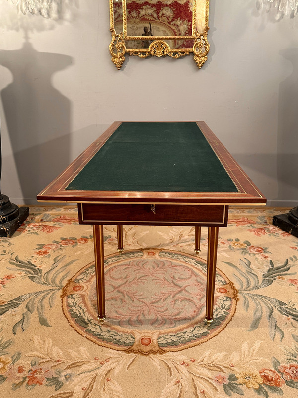 Louis XVI Style Mahogany Game Table Napoleon III Period