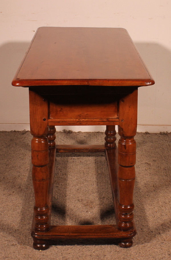 Two Drawer Cherry Wood Console - 18th Century