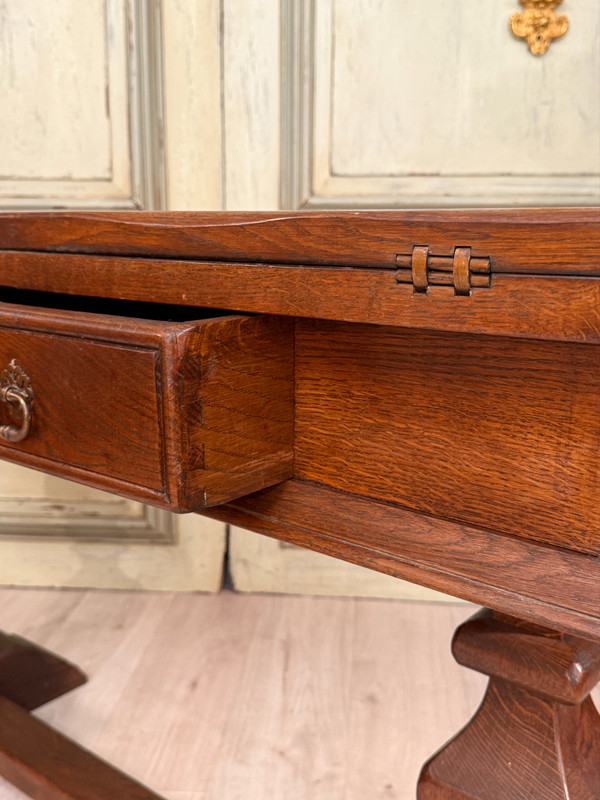 19th Century Oak Console Monastery Table