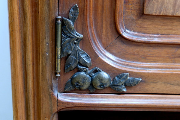 Credenza in noce, Art Nouveau - 1900