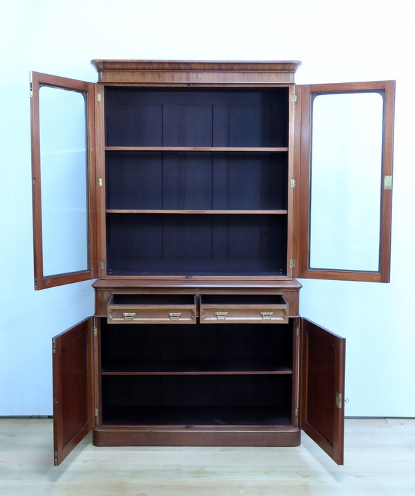 Two-Body Mahogany Bookcase, Victorian period, England - Mid-19th century