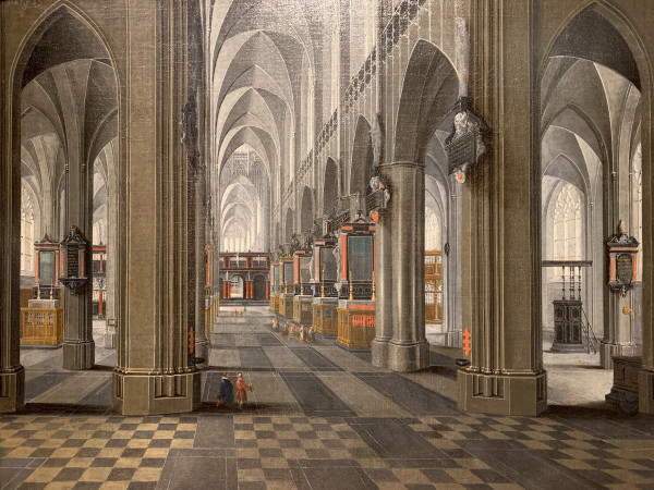 Interno della Cattedrale di Anversa, hst, Pieter NEEFFS il Vecchio (1578-)