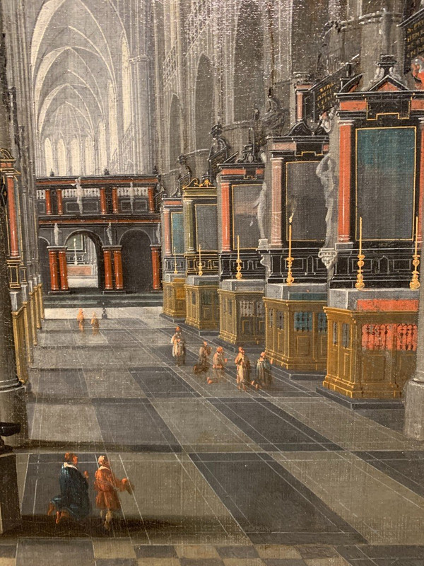 Innenraum der Antwerpener Kathedrale, hst, Pieter NEEFFS der Ältere (1578-)