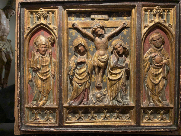 Triptych bas-relief, southern France, late 15th-early 16th century.