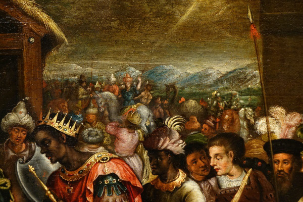 Adoration of the Three Wise Men, Flanders, 17th century.