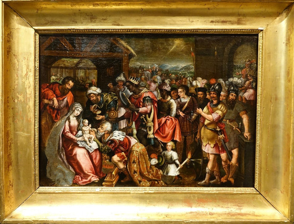 Adoration of the Three Wise Men, Flanders, 17th century.