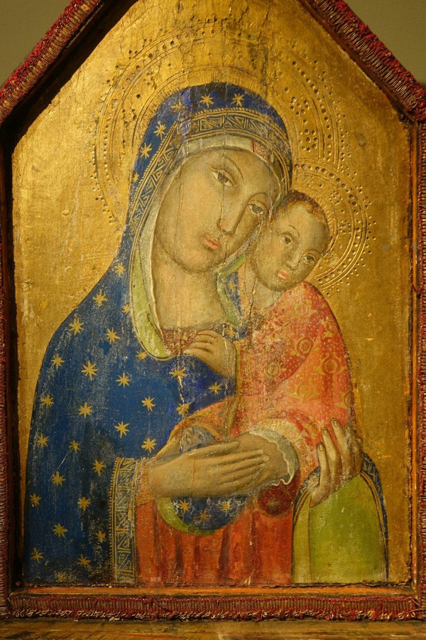 Portable altar representing the Virgin and Child, Italy, 19th century.