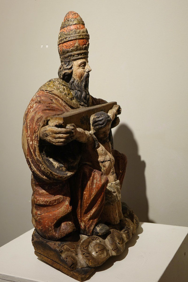 Trinité En Bois Sculpté En Ronde-bosse, Germany, circa 1550