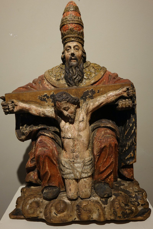 Trinité En Bois Sculpté En Ronde-bosse, Germany, circa 1550