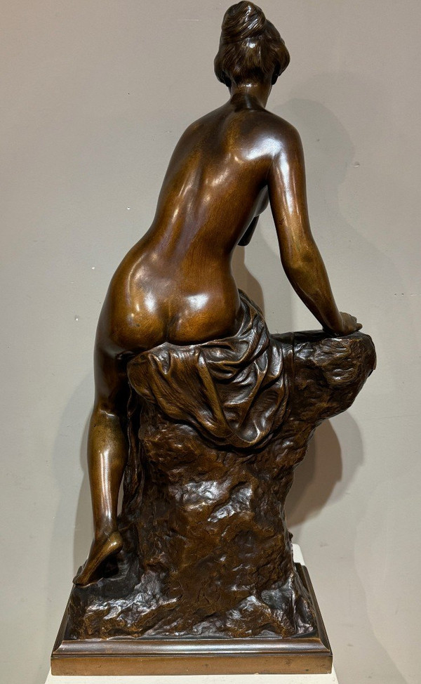 Grand bronze " La Pensée", Henri Gréber , Fin 19e S.