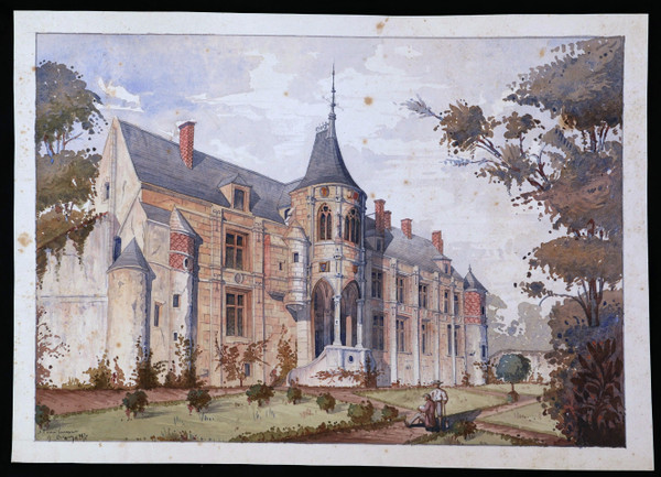 FRANZÖSISCHE Schule im Jahr 1870, Le Château de Nantouillet