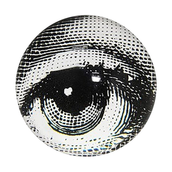 1970s Piero Fornasetti Astonishing Crystal Paperweight Sphere. Made in Italy