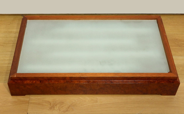 Brass and Elm Display Case - 1950