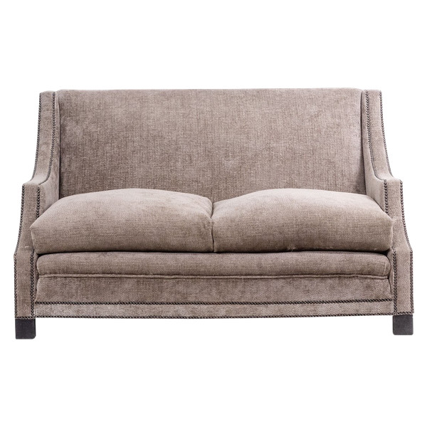 Rechteckiges Sofa aus grauem Samt. 1990er Jahre. LS60311509A