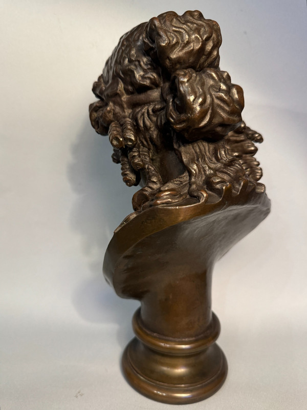 Bronze bust of Ariadne F. Barbedienne (Bacchus, Antinous)