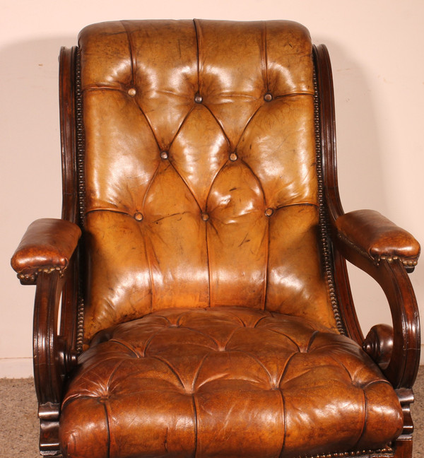 Fauteuil Chesterfield - 19° Siècle