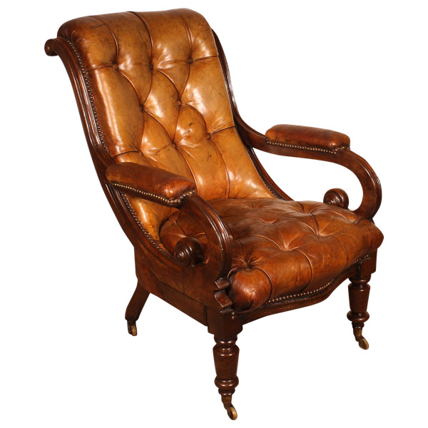 Fauteuil Chesterfield - 19° Siècle