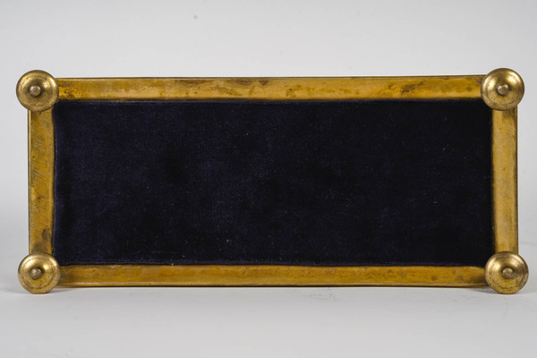 An enamel and gilded bronze box, 19th century