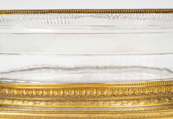 A beautiful crystal and gilt bronze centrepiece, circa 1880