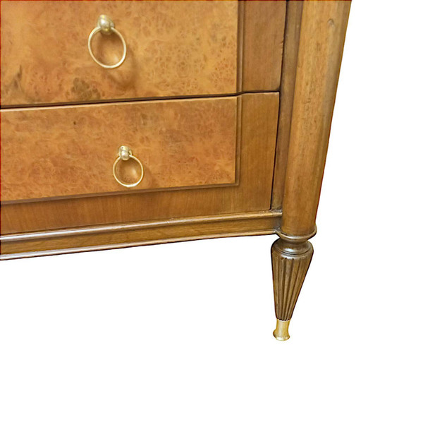 Curved Art Deco chest of drawers