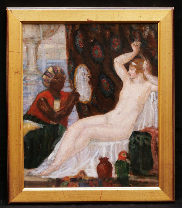 Jean André CAVERNE, The Odalisque and the Servant